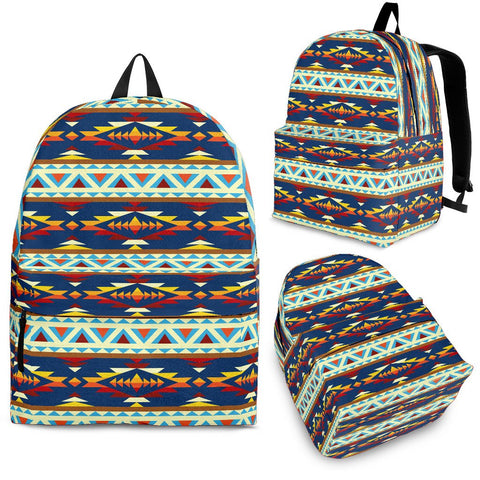 Pattern Geometric Native American Backpack - Powwow Store