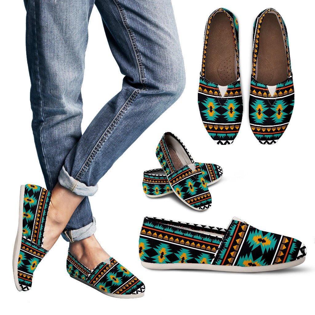 GB-NAT00605 Geometric Ethnic Pattern Casual Shoes