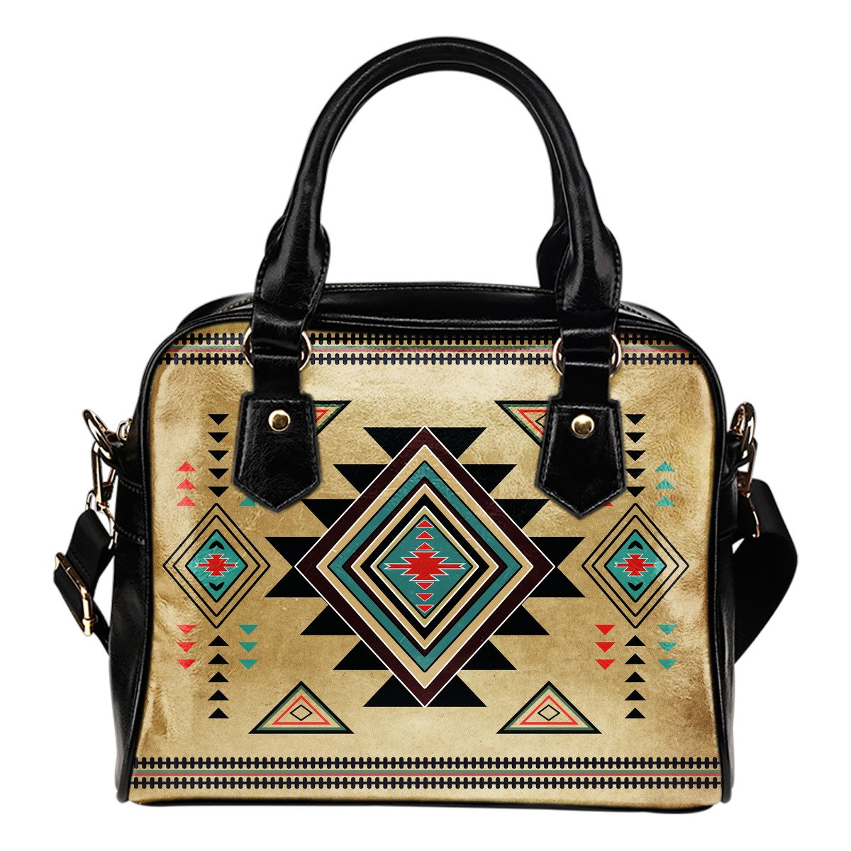 Southwest Symbol Native American Premium Leather Handbag - Powwow Store