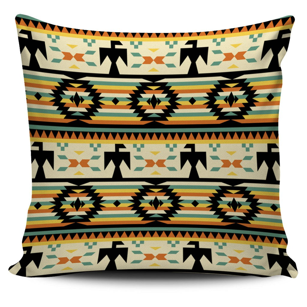 Thunderbirds Yellow Native American Pillow Covers
