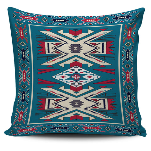 Powwow Store gb nat0003 blue pink pattern native american pillow covers