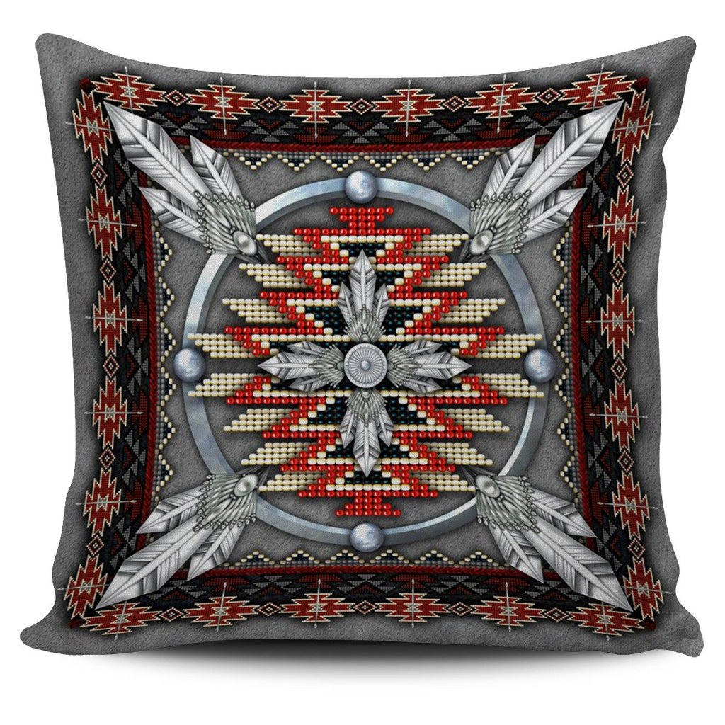 Mandala Gray Native American Pillow Covers
