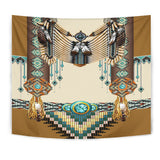 Powwow Store gb nat00059 brown pattern breastplate native american tapestry