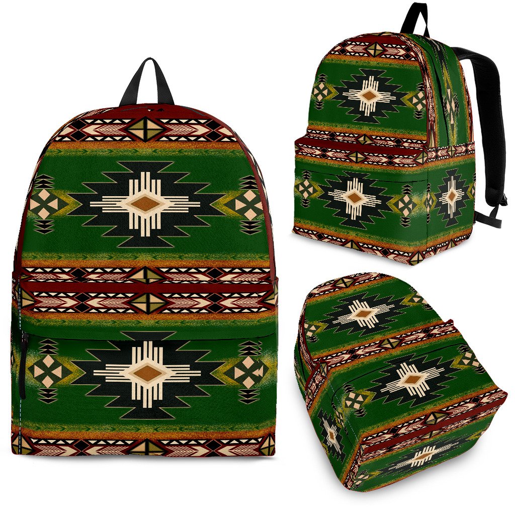 Southwest Green Symbol  Native American Backpack - Powwow Store