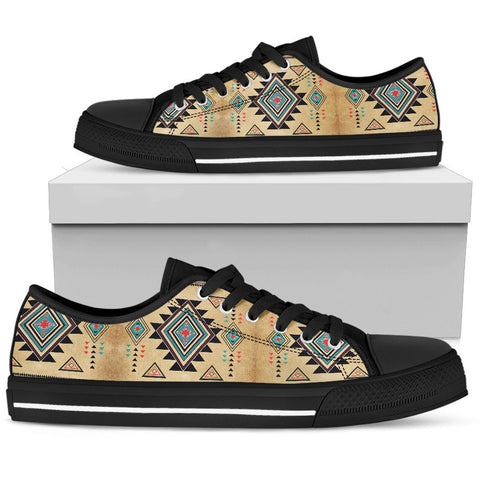 Geometric United Tribe Symbol Native American Pride Low Top Shoes - ProudThunderbird