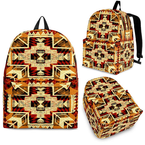 Indigenous Design Yellow Native American Backpack - Powwow Store