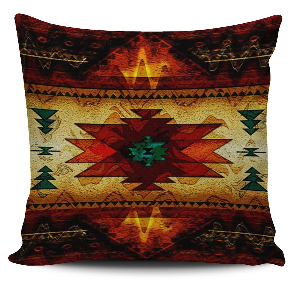 Southwest Brown Symbol Native American Pillow Covers no link - Powwow Store