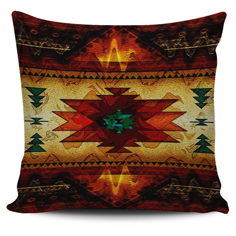 Southwest Brown Symbol Native American Pillow Covers no link - Powwow Store