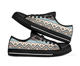 GB-NAT00604 Tribal Striped Seamless Pattern Low Top Canvas Shoe