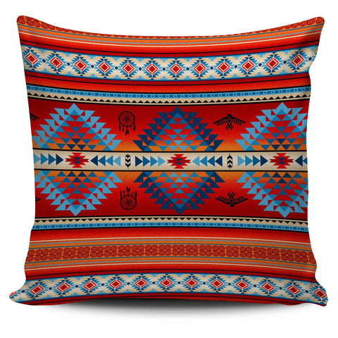 Red Thunderbirds Dreamcatcher Native American Pillow Covers