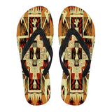 Southwest Yellow Symbol Native American Flip Flops
