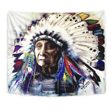 Powwow Store gb nat00234 chief native tapestry