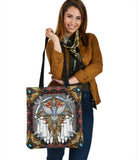 Powwow Store gb nat00023 021 naumaddic arts gray tote bags