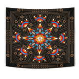 GB-NAT00070 Black Geometric Native American Tapestry