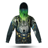 Powwow Store gb nat00267 wolf pack moon light all 3d hoodie with mask