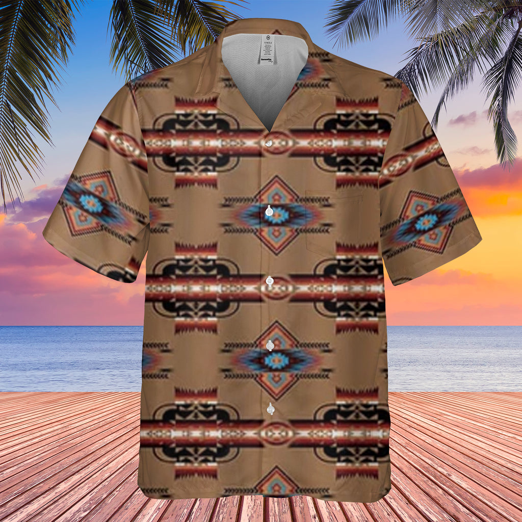 Powwow StoreGBHW00096 Pattern Native Hawaiian Shirt 3D