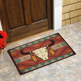 Powwow Store gb nat00135 bison skull native doormat