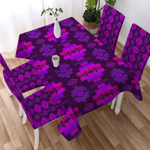 GB-NAT00720-15 Tribe Design Native American Tablecloth