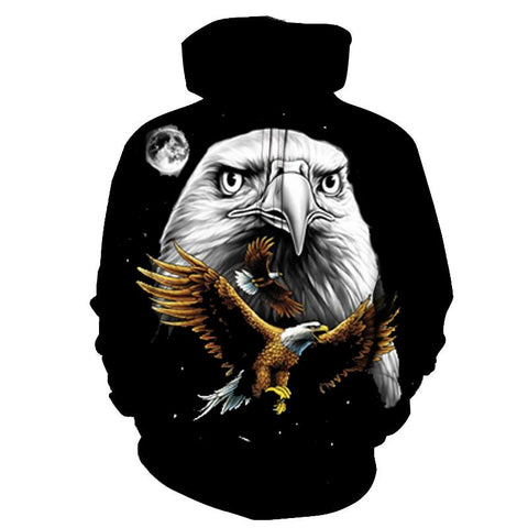 Eagle Native American All Over Hoodie