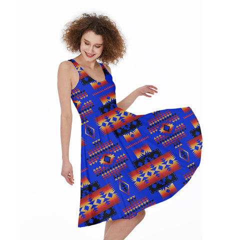 GB-NAT00046-06 Pattern Native 3D Women's Dress