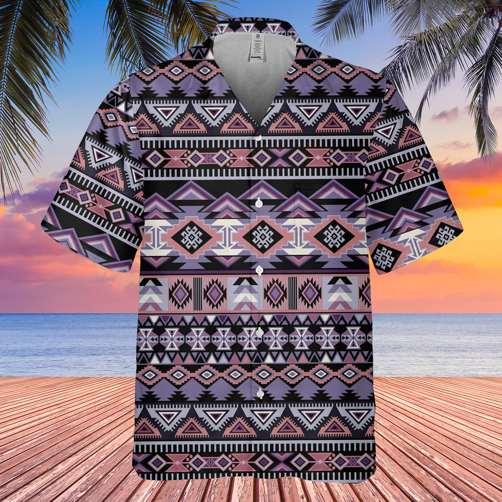 Powwow Store gb nat00593 ethnic pattern hawaiian shirt 3d