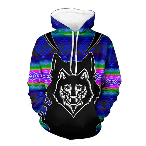 Powwow StoreHD000105 Native American Pride  3D Hoodie