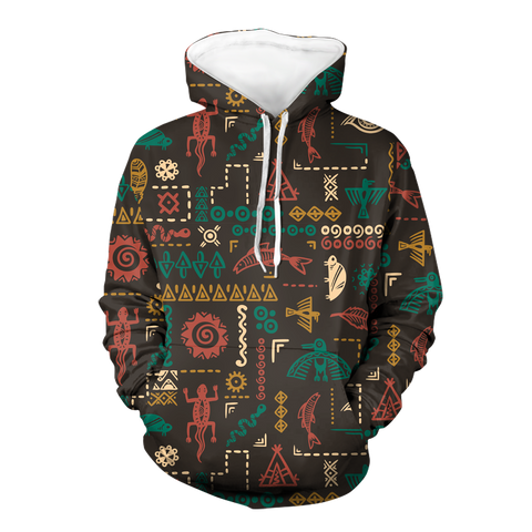 Powwow StoreHD000231 Pattern Native Pride 3D Hoodie