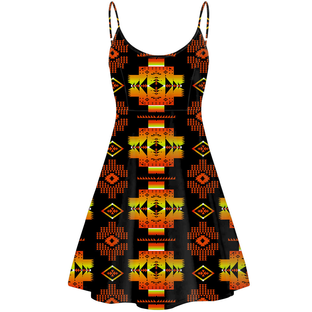GB-NAT00720-06 Pattern Native American Strings Dress