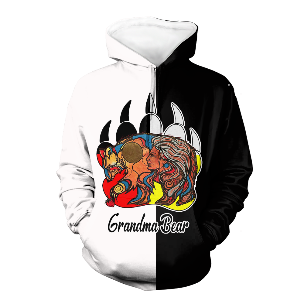 Powwow StoreHD00068 Native American Pride  3D Hoodie