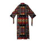 Powwow Store gb nat00046 11 gray pattern night robe