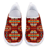 GB-NAT00402-02 Red Pattern Native Mesh Shoes