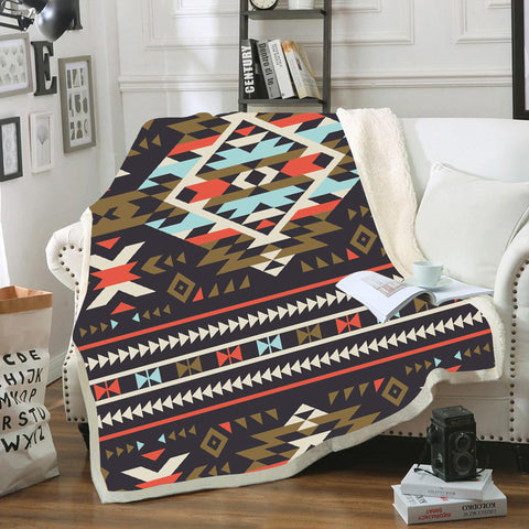 Powwow StoreBLK0049 Pattern Tribal Native Blanket