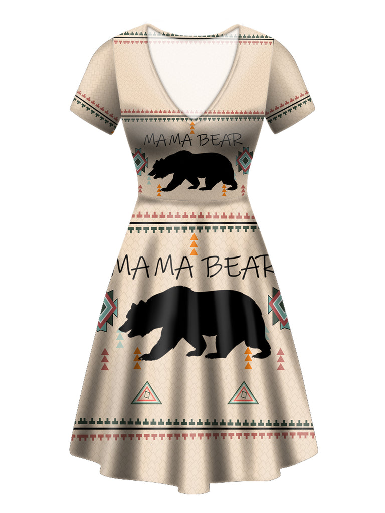 Powwow Store gb nat00158 mama bear native symbol neck dress