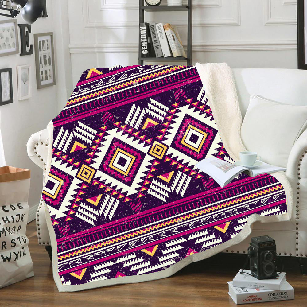 Powwow StoreBLK0051 Pattern Tribal Native Blanket