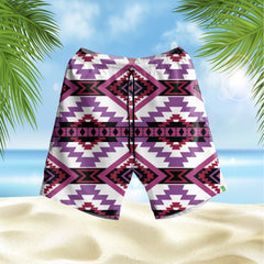 Powwow StoreGBHS00038 Pattern Native Hawaiian Shorts