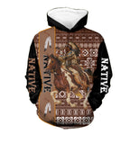 GB-NAT00434 Warrior Chief Native 3D Hoodie