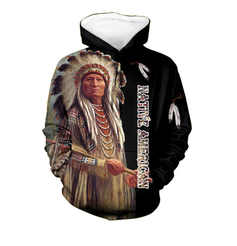 Powwow Store gb nat00435 chief native 3d hoodie