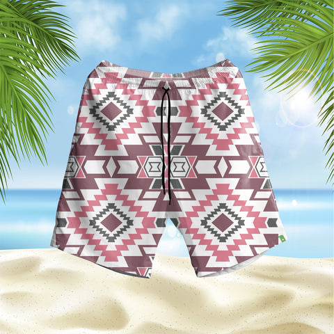 Powwow StoreGBHS00040 Pattern Native Hawaiian Shorts