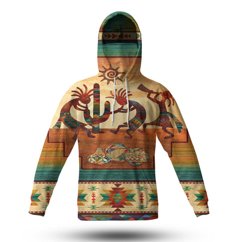 Powwow Store gb nat00054 kokopelli myth native american 3d hoodie with mask