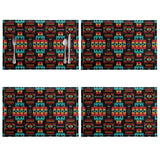 Powwow Store gb nat00046 02 black native pattern native table mats