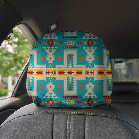 Powwow StoreGBNAT0006205 Pattern Native Headrest Cover