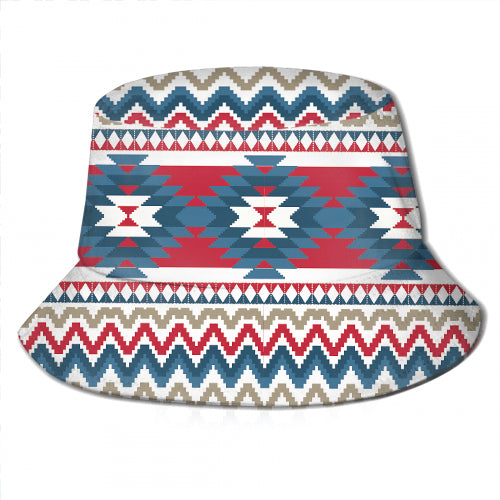 BKH-0002 Light Purple Tribe Design Bucket Hat