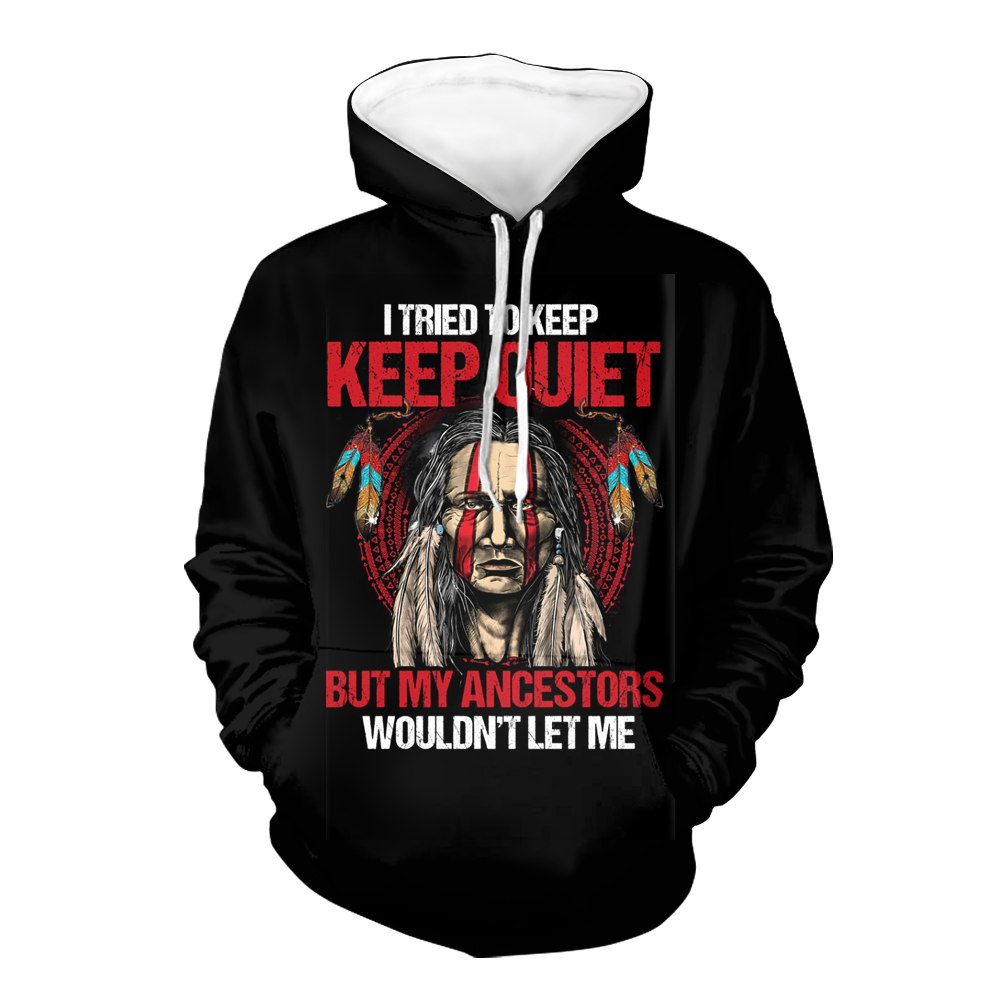 Powwow StoreHD00069 Native American Pride  3D Hoodie