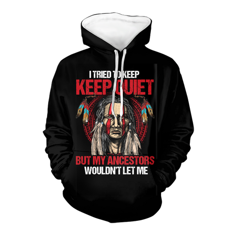 Powwow StoreHD00069 Native American Pride  3D Hoodie