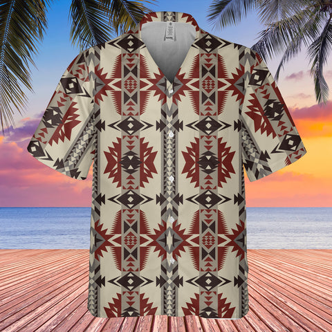 GB-NAT00594 Geometric Seamless Hawaiian Shirt 3D