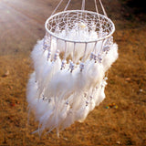 12 Colors Feather Pearl Dreamcatcher - ProudThunderbird