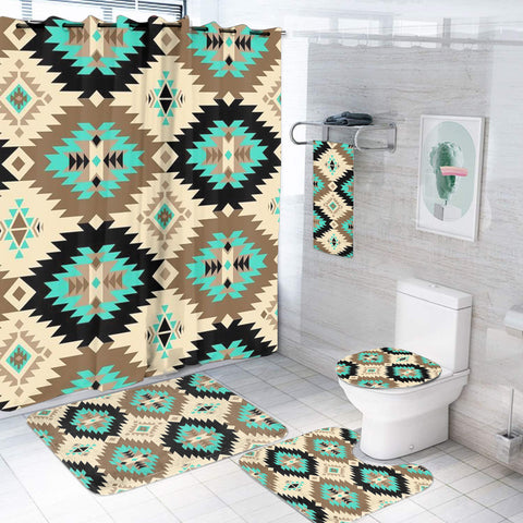 BS-00045 Pattern Native American Bathroom Set