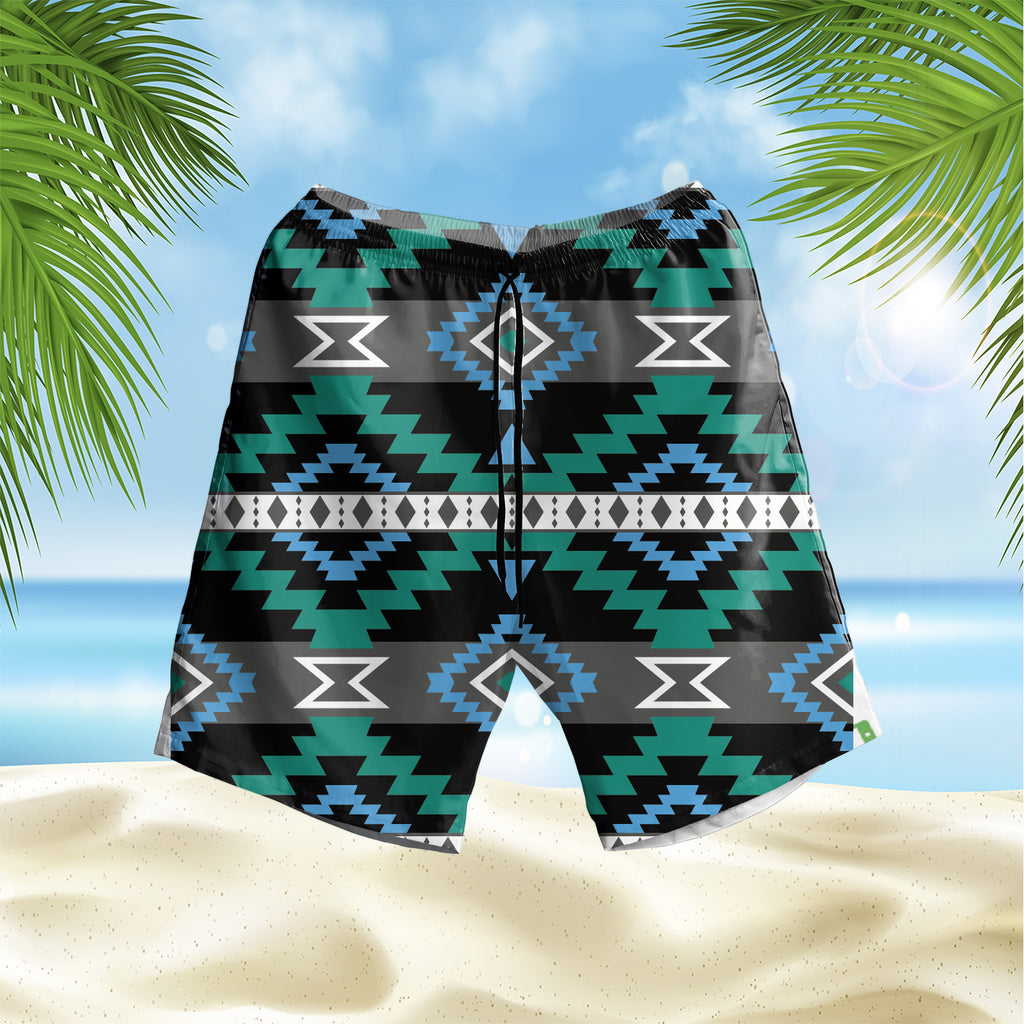 GB-HS00042 Pattern Native Hawaiian Shorts
