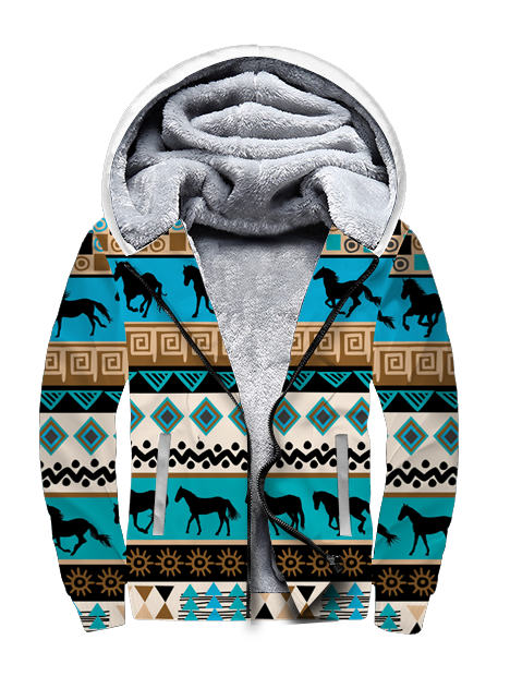 Powwow StoreSFH0032 Native American 3D Fleece Hoodie