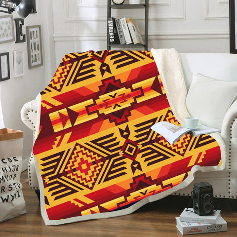 Powwow StoreBLK0055 Pattern Tribal Native Blanket